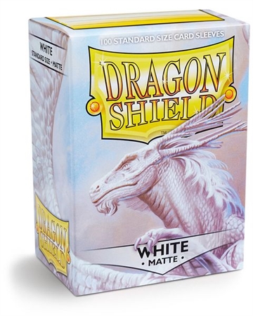 Dragon Shield - Matte White Sleeves - Strandard Sleeves 100 pcs